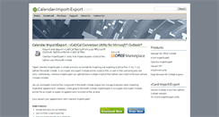 Desktop Screenshot of calendar-import-export.com