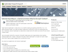 Tablet Screenshot of calendar-import-export.com